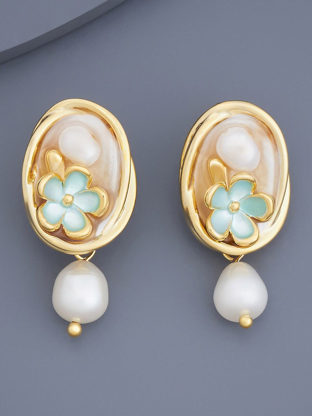 

Kushal's Fashion Jewellery Classic Studs Earrings, Green