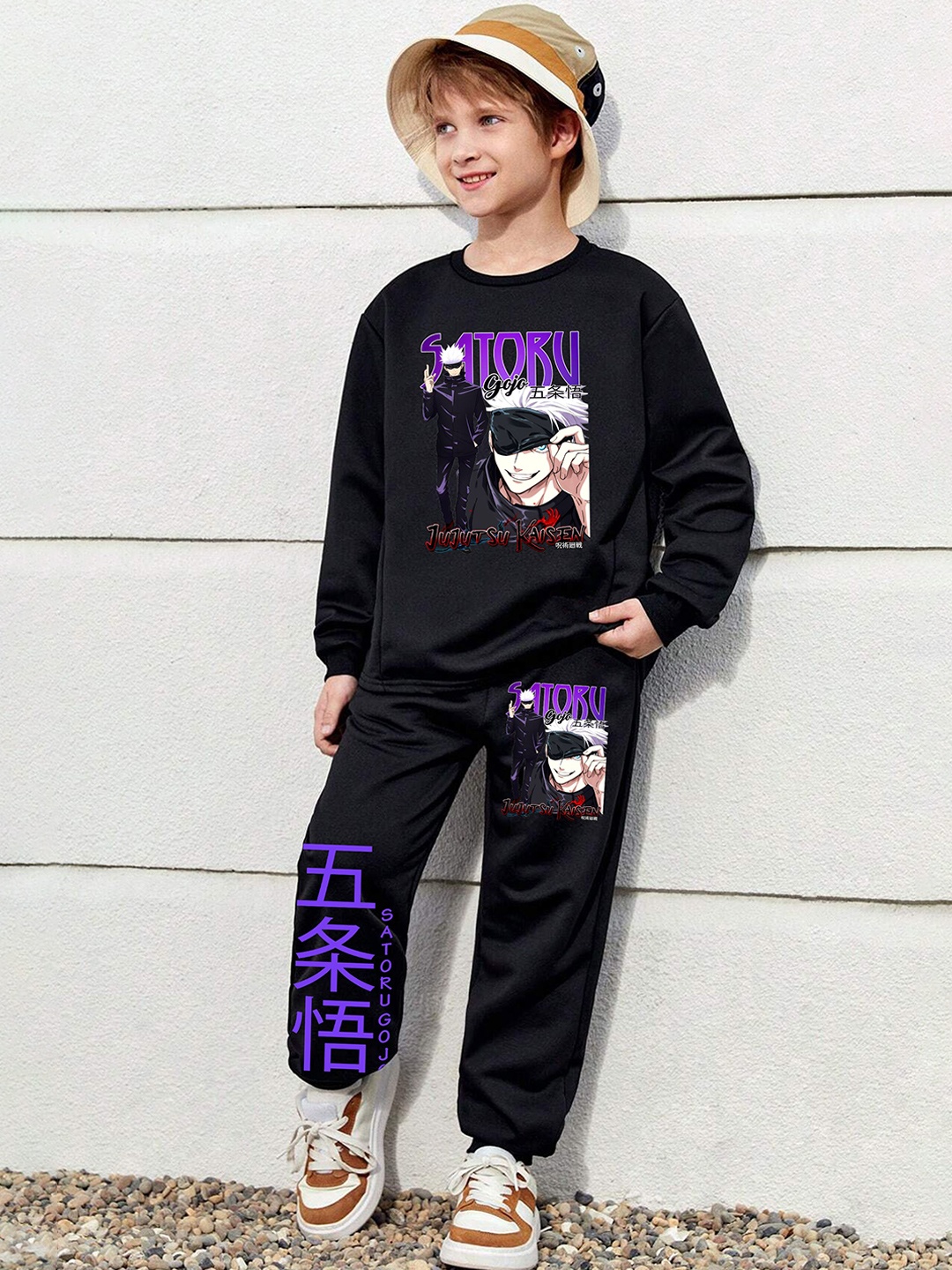 

BAESD Boys Printed T-shirt, Black
