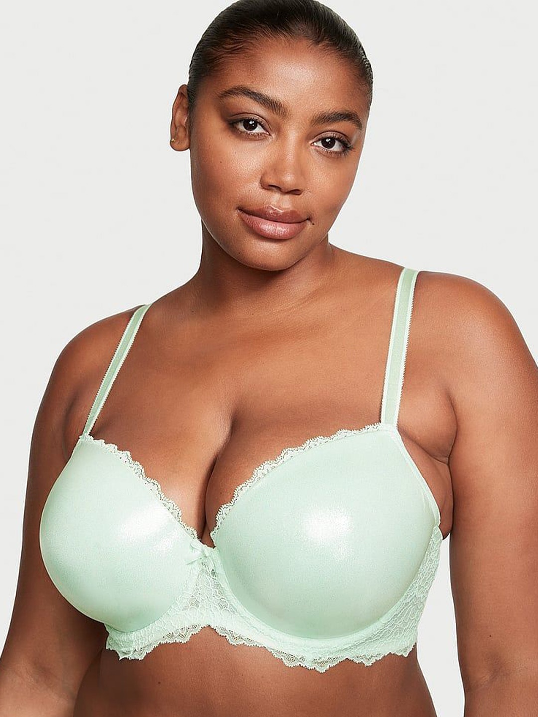 

Victoria's Secret Floral Bra Medium Coverage Underwired Lightly Padded, Green