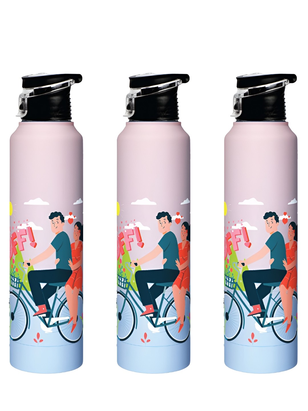 

Speedex Multicoloured Single Stainless Steel Solid Water Bottle, Multi