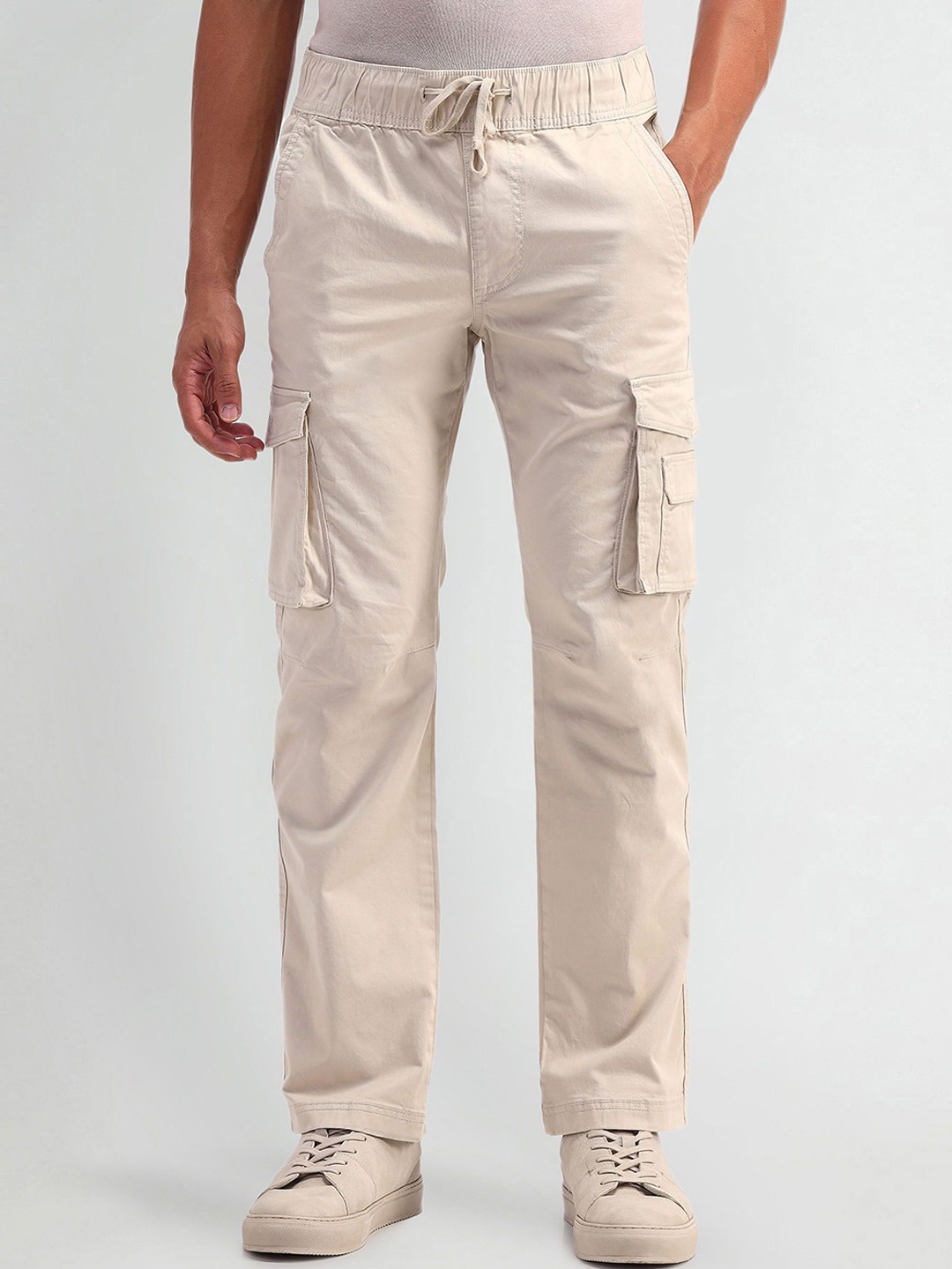 

U.S. Polo Assn. Denim Co. Men Cargos Trousers, Beige