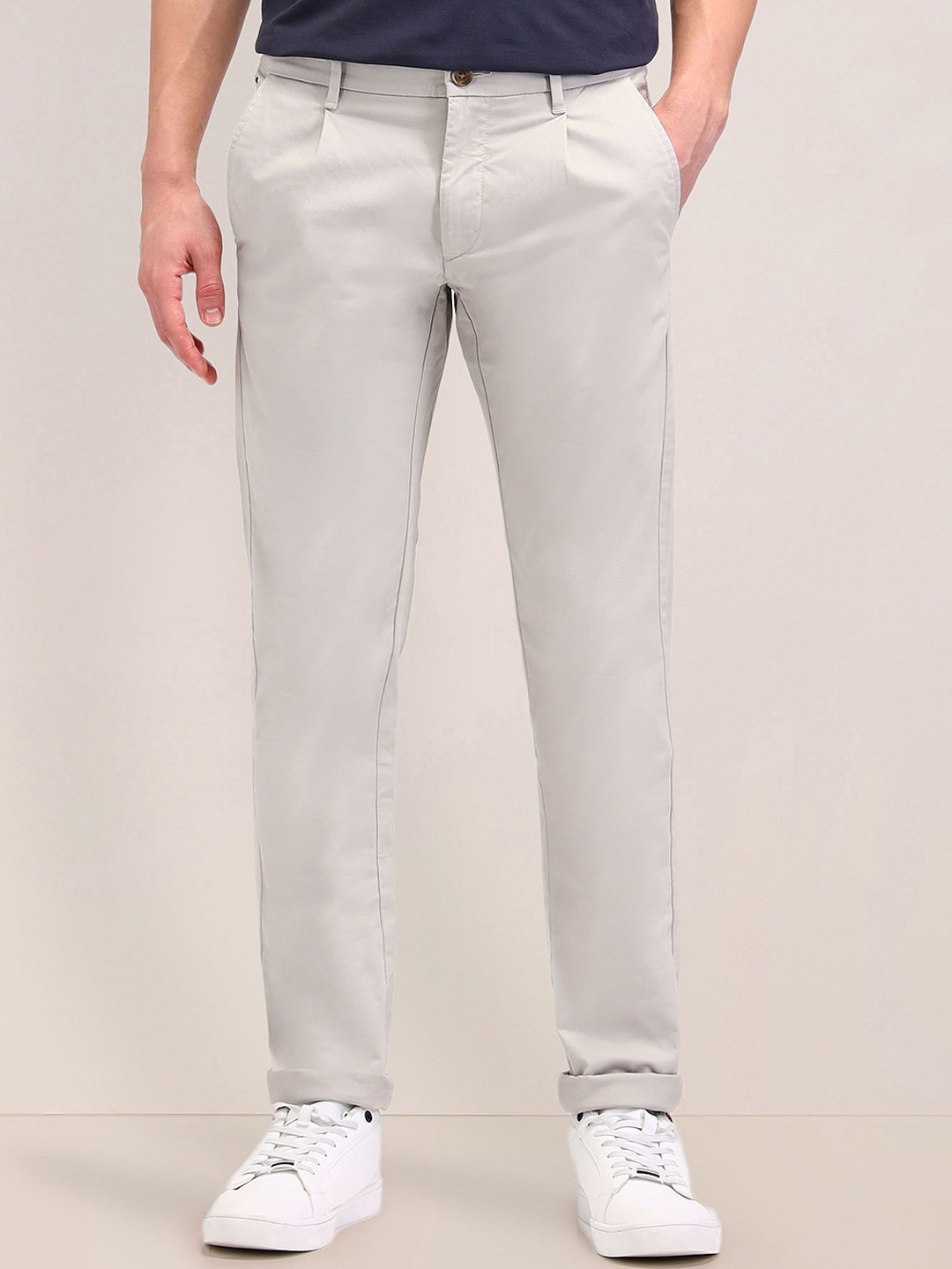 

U.S. Polo Assn. Men Slim Fit Trousers, White