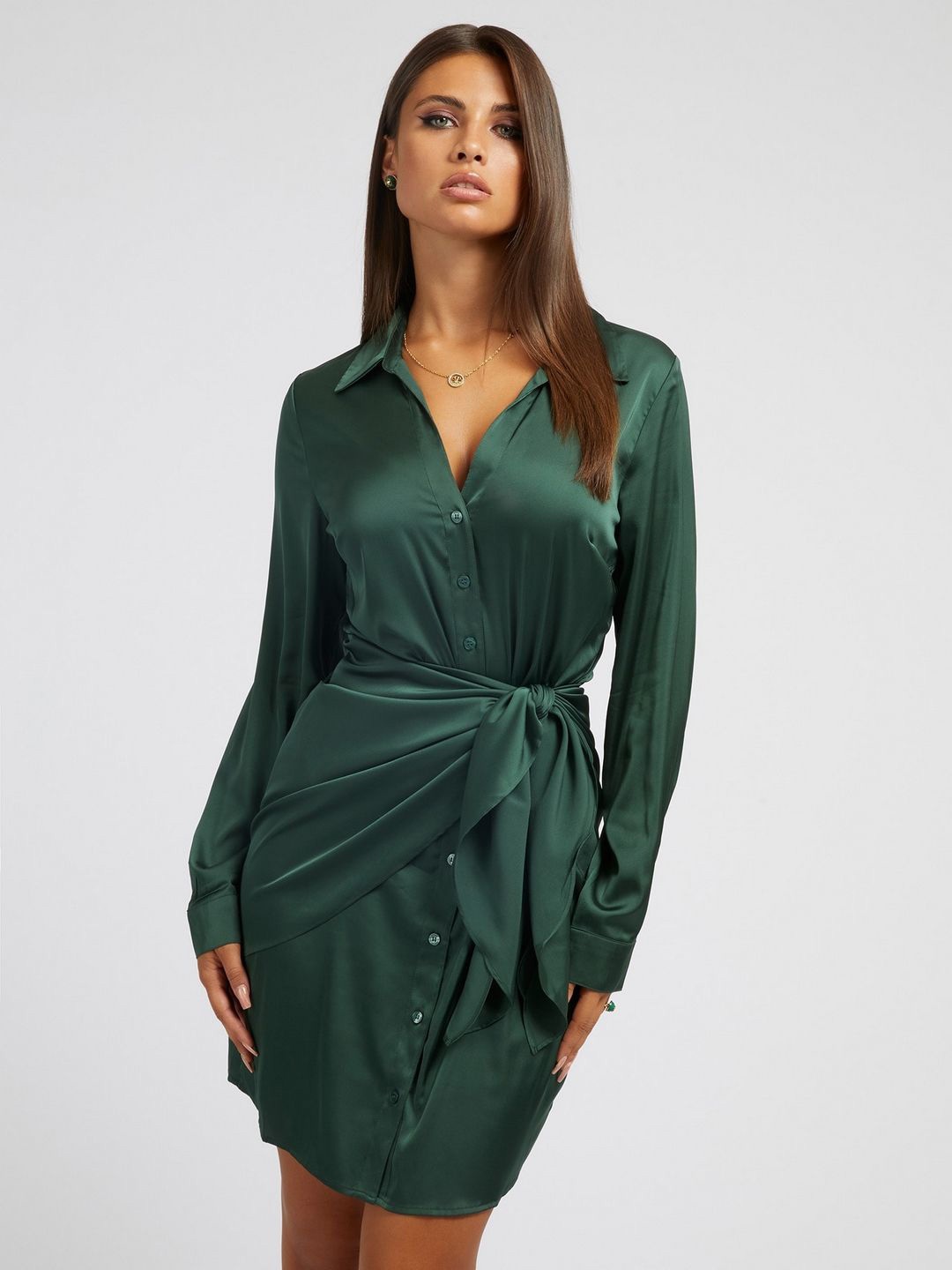 

GUESS A-Line Dress, Green