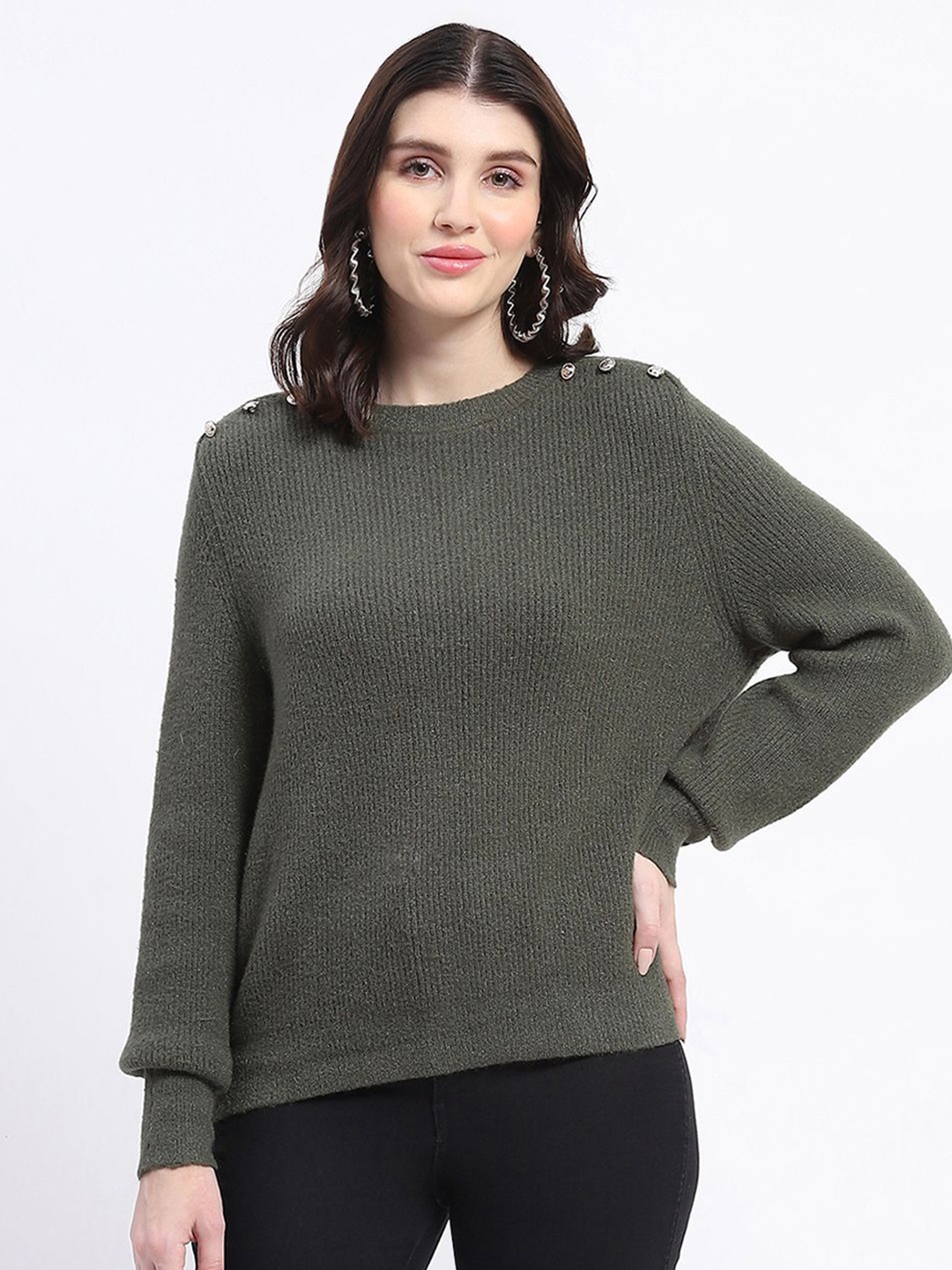 

Madame Women Pullover, Olive