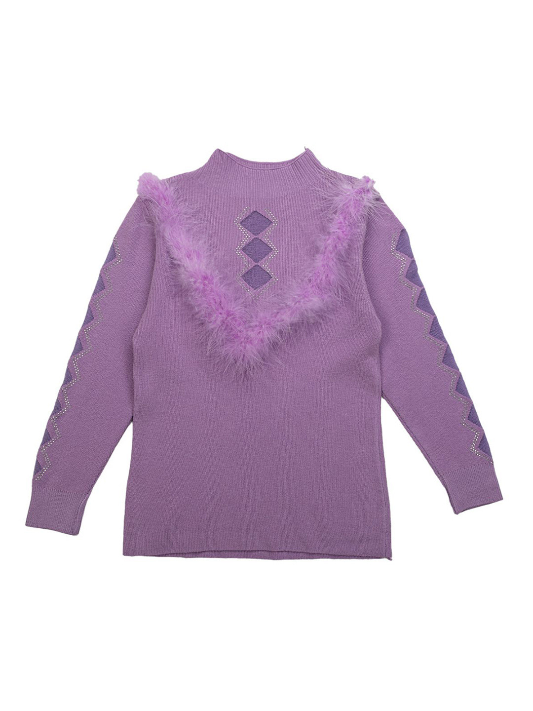 

Albion By CnM Girls Round Neck Sweater, Purple