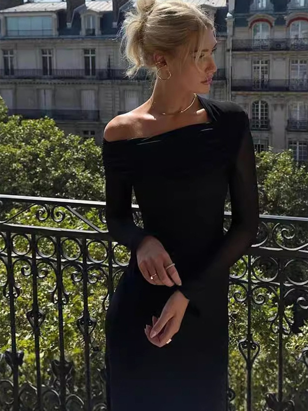 

LULU & SKY A-Line Dress, Black
