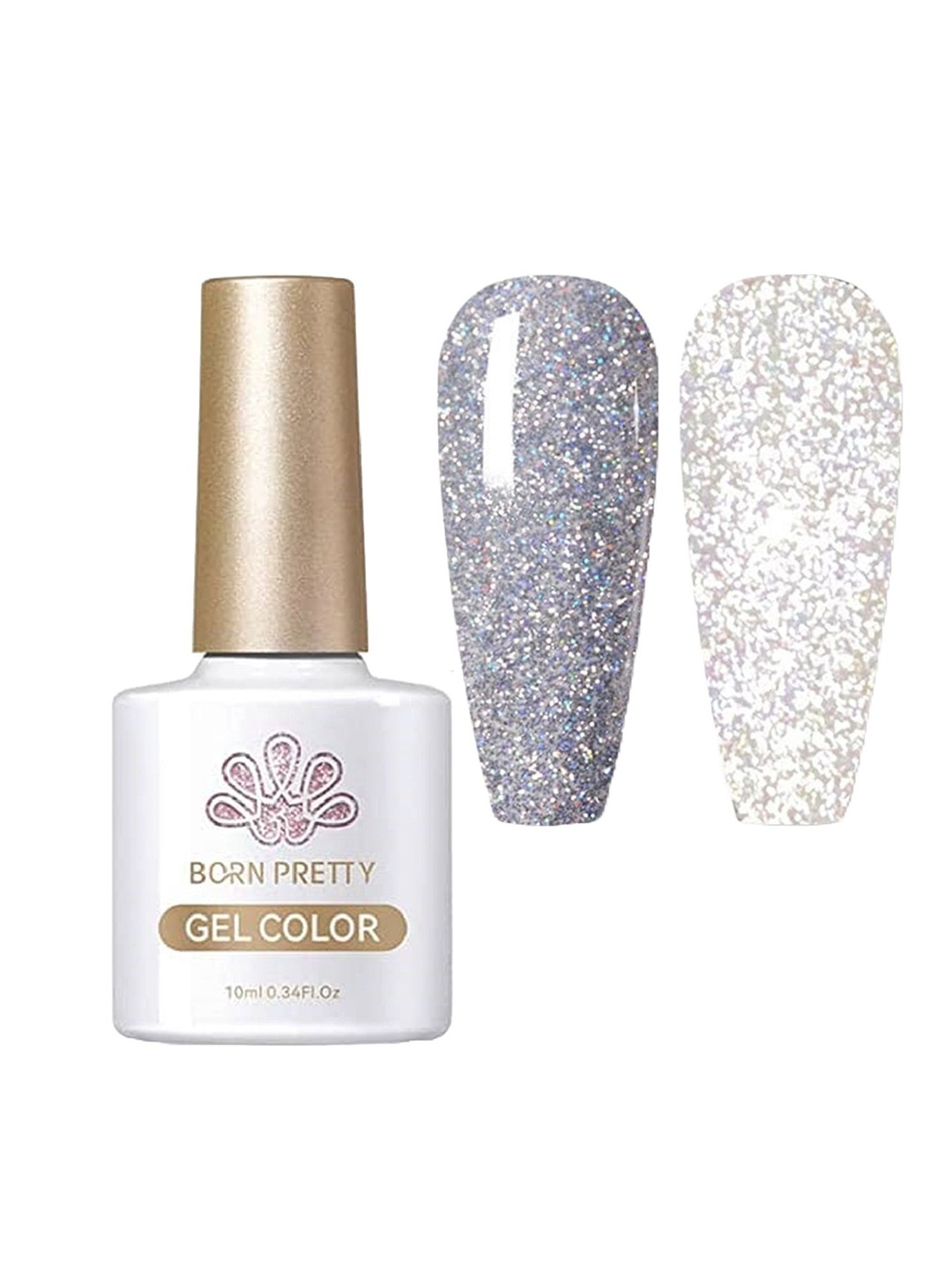 

BORN PRETTY Reflective Glitter Gel Nail Polish - 10 ml - FBS 03, Blue