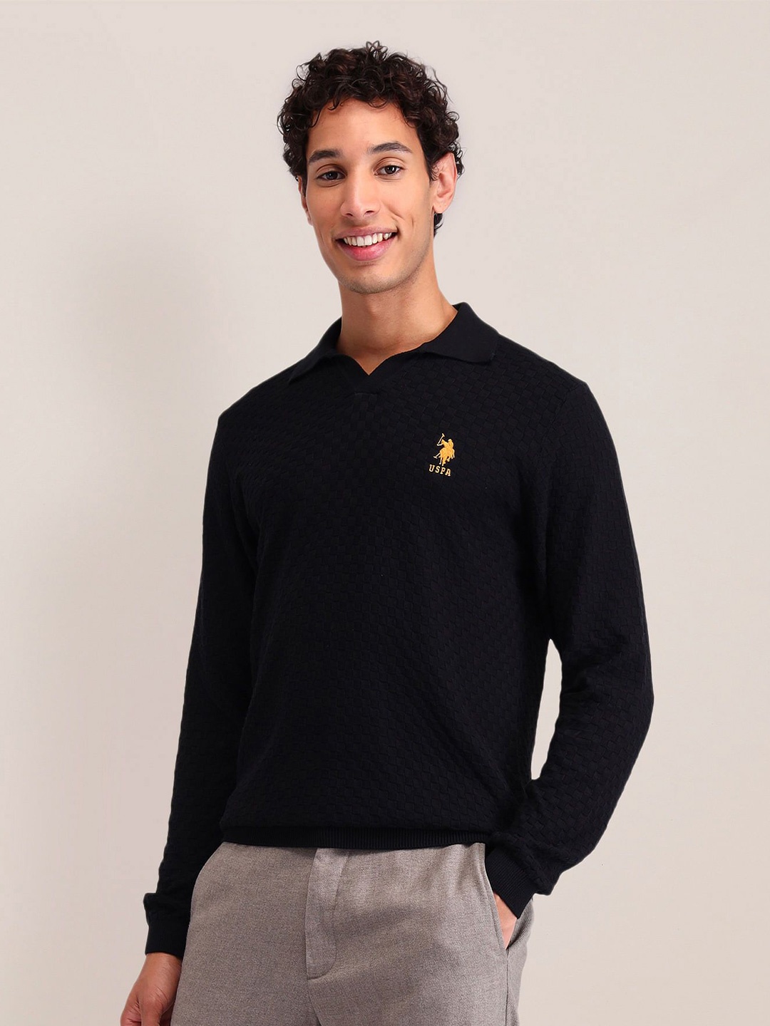

U.S. Polo Assn. Men Pullover, Black