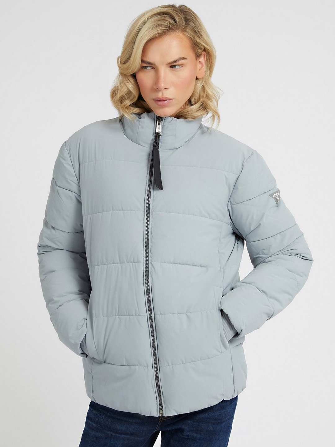

GUESS Men Puffer Jacket, Grey