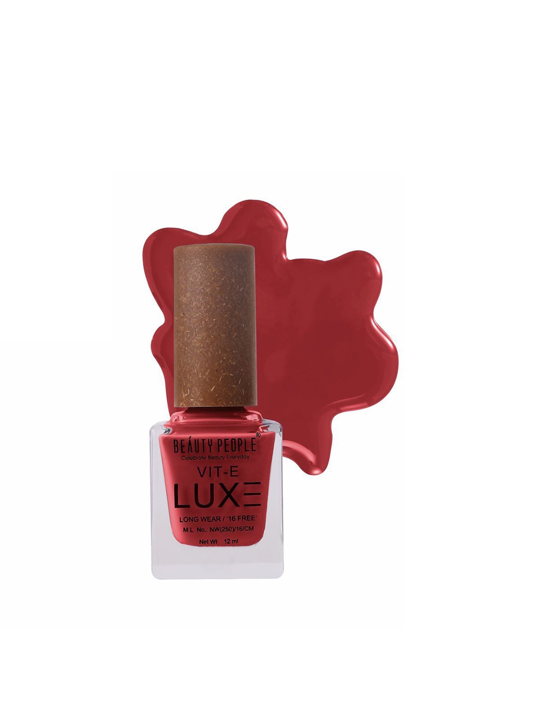 

Beauty People Luxe Premium Nail Polish With Vitamin E 12ml - Viral Red BP22