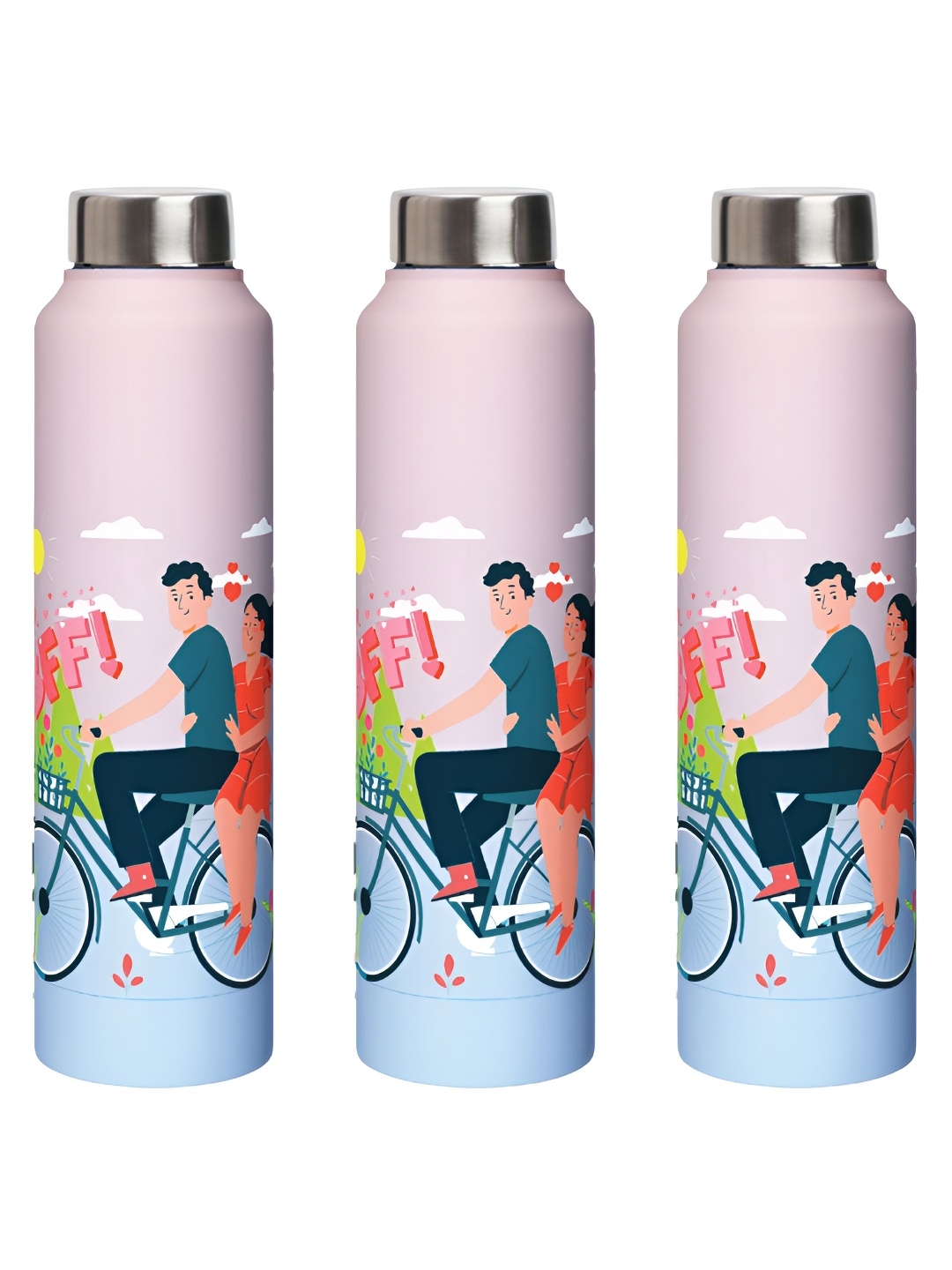

Speedex Multicoloured Single Stainless Steel Solid Water Bottle, Multi