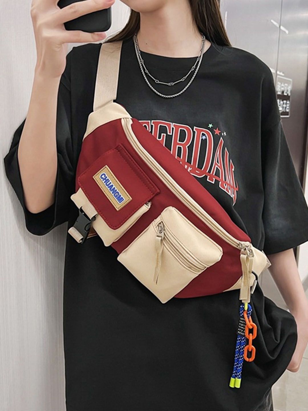 

StyleCast Checked Fanny Pack, Na