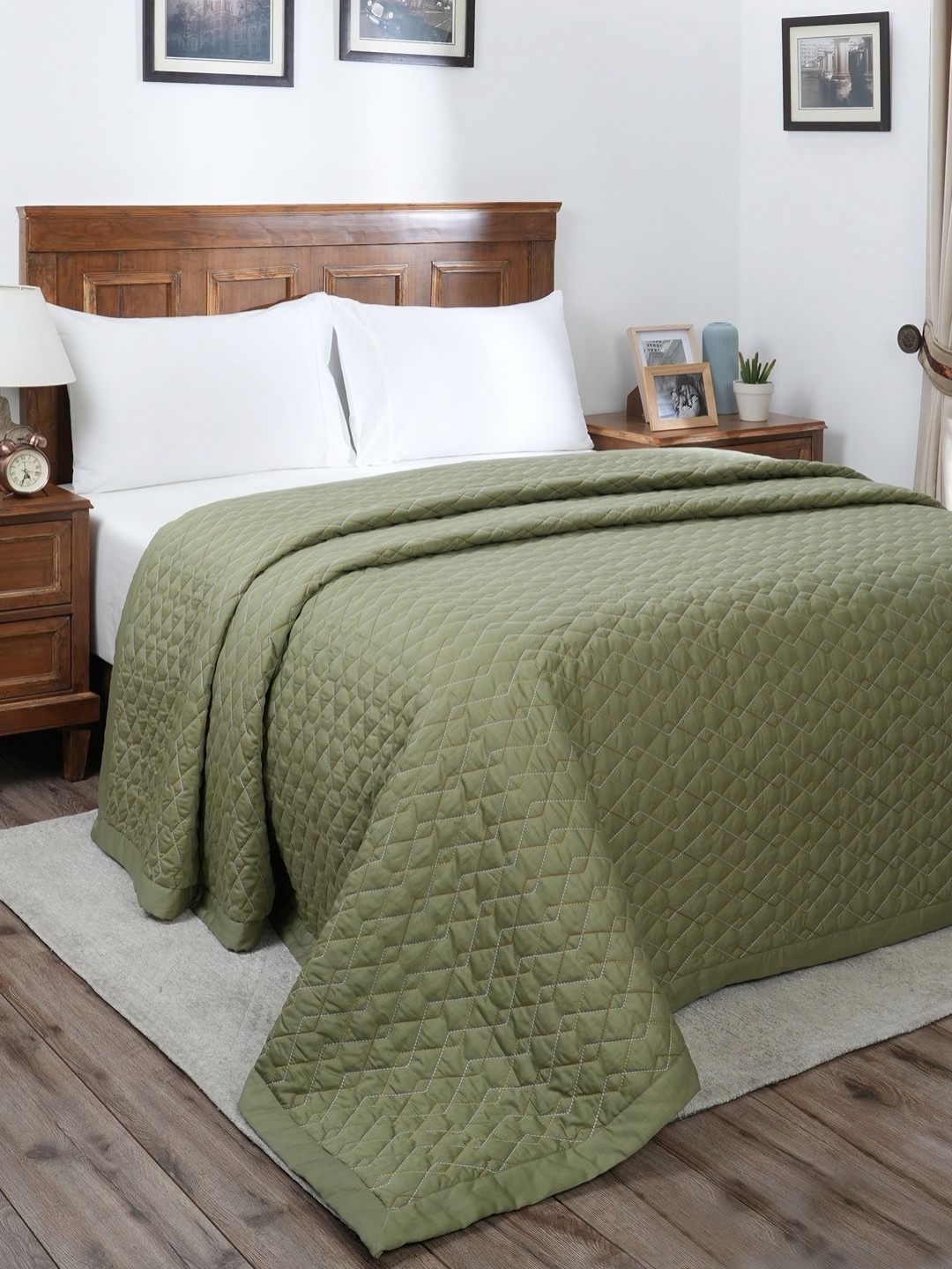 

MASPAR Indigenous Artisan Green 110 GSM AC Single Quilt