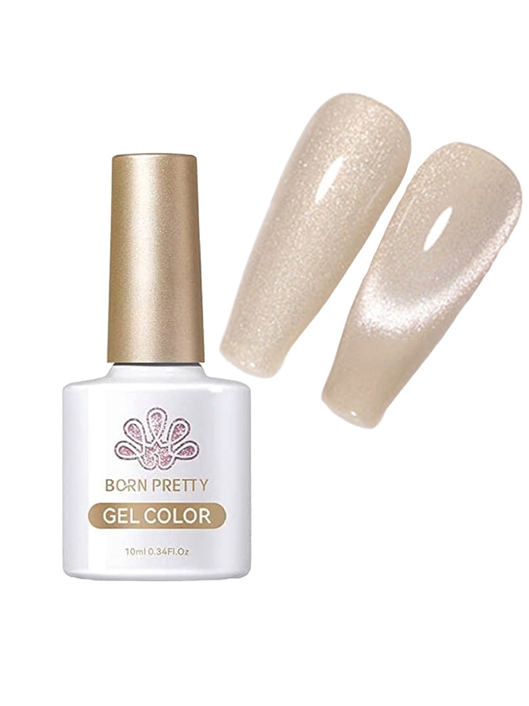 

BORN PRETTY Snowlight Magnetic Long Lasting Gel Nail Polish 10ml - SM02, Beige