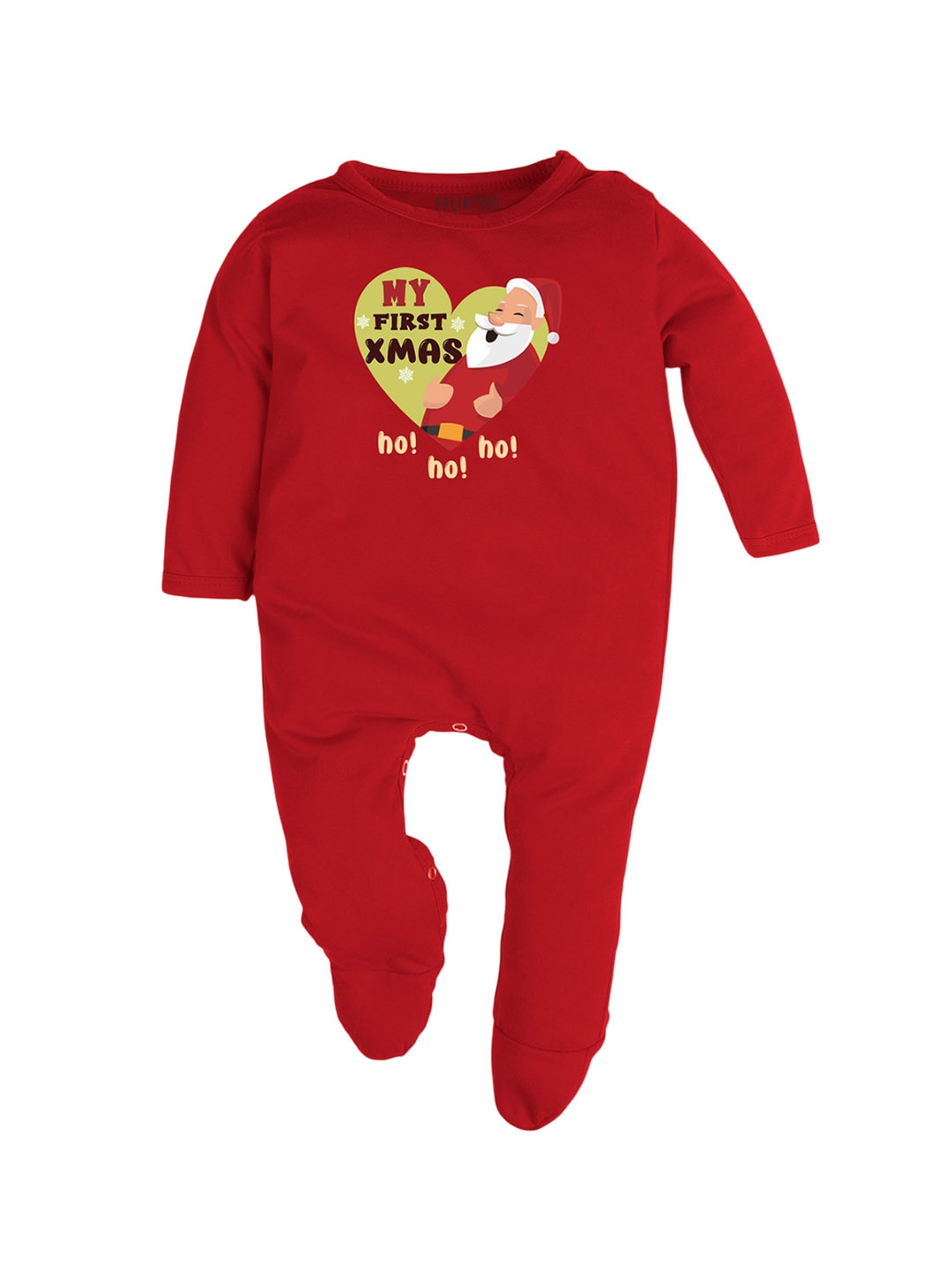 

FFLIRTYGO Kids Printed Cotton Sleepsuit, Red