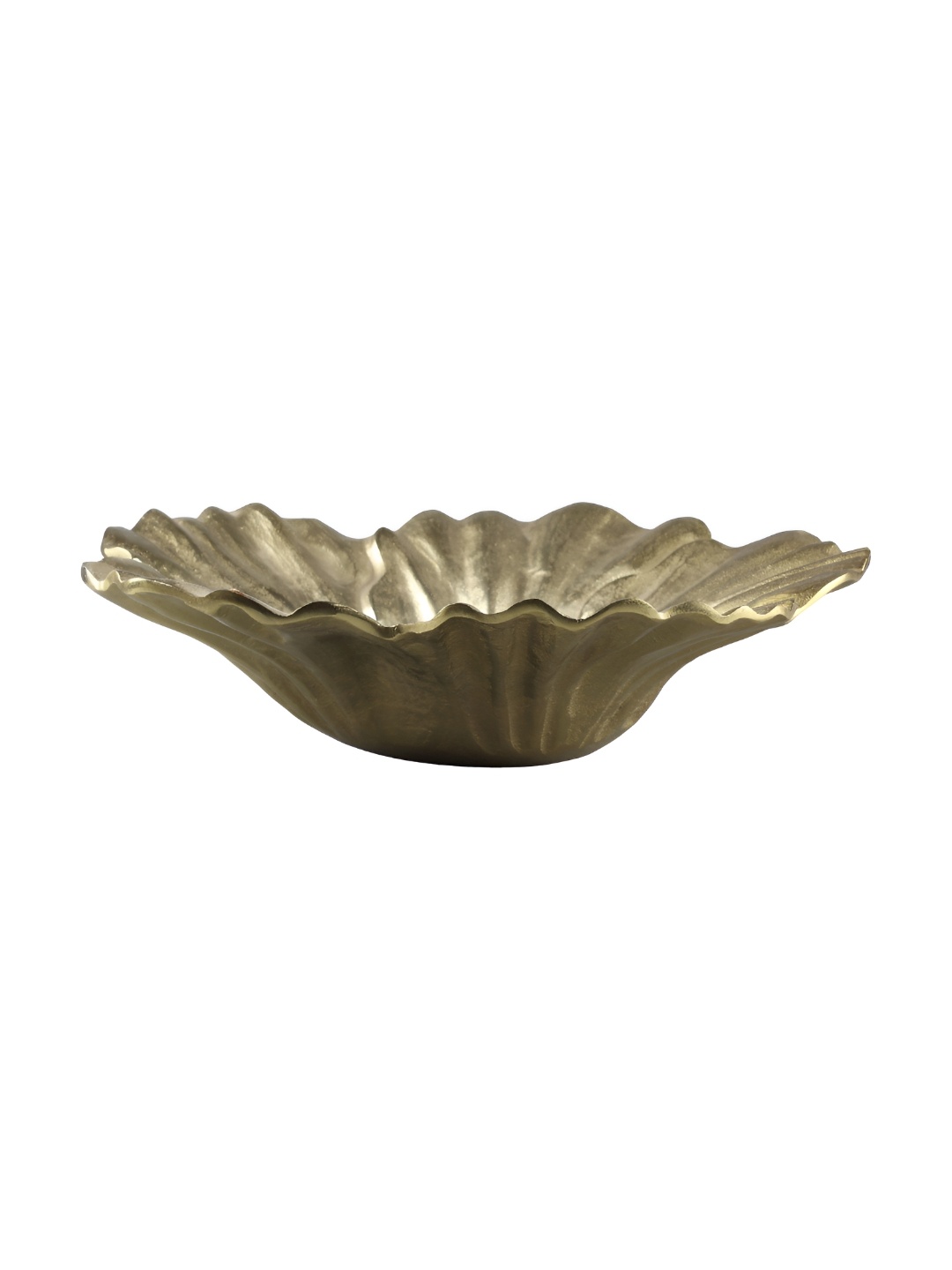 

Hind Decor Textured Round Decorative Bowl, Gold