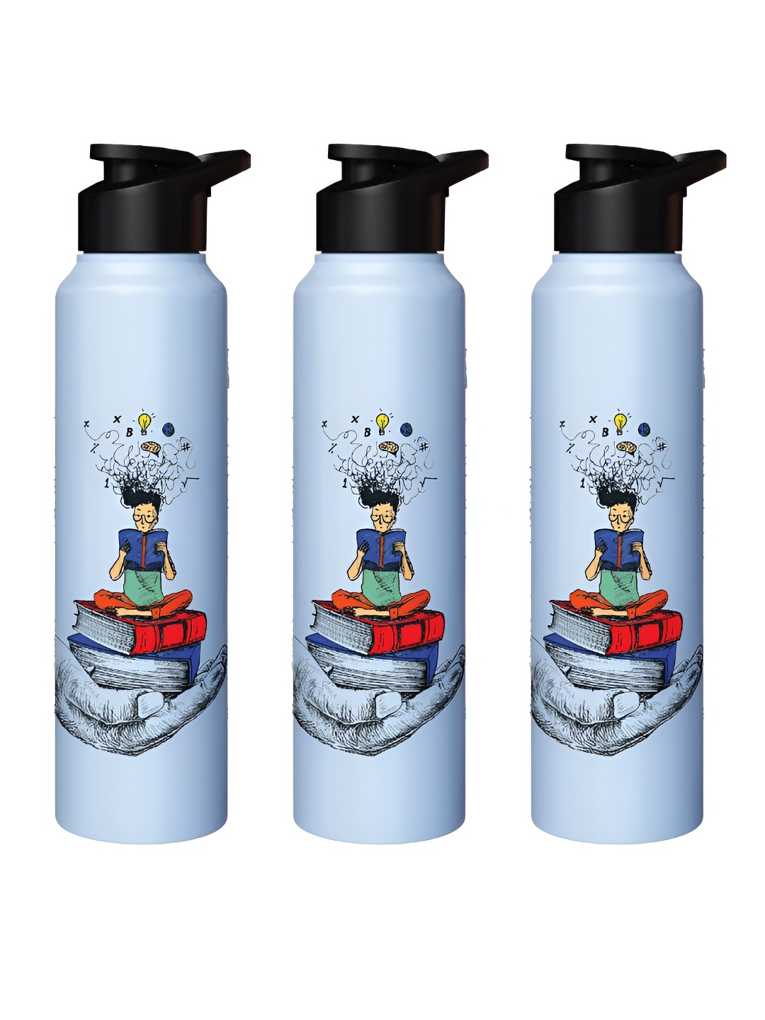 

Speedex Multicoloured Single Stainless Steel Solid Water Bottle, Multi