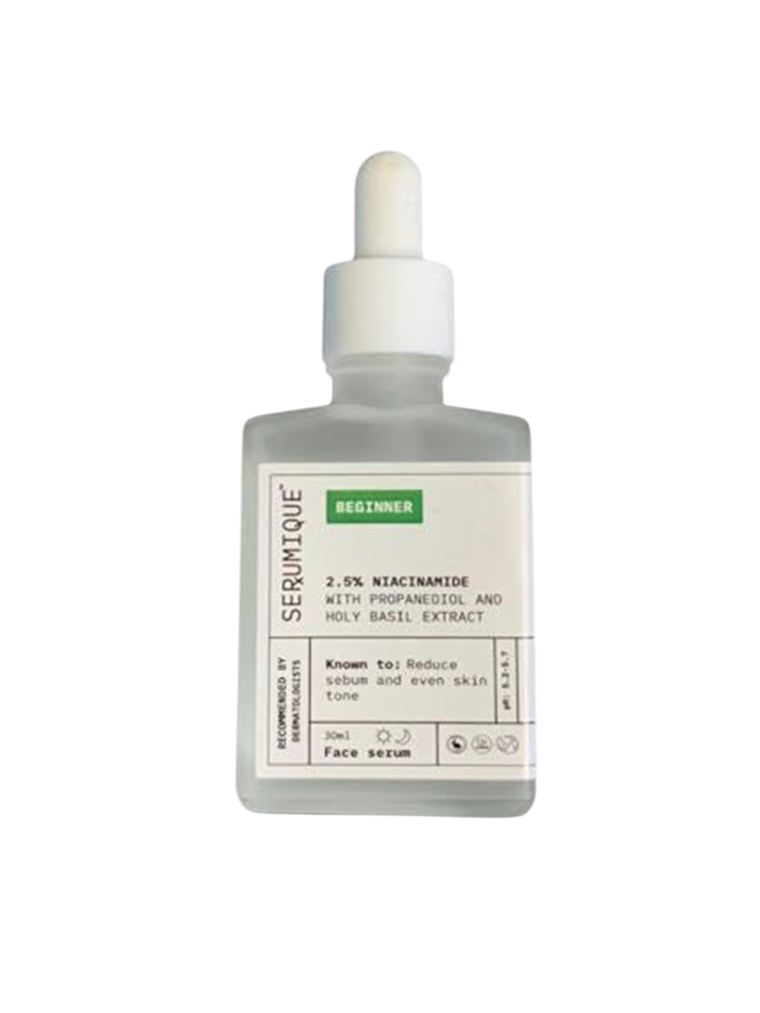 

SERUMIQUE 2.5% Niacinamide Holy Basil Extract Face Serum - 30 ml, Transparent