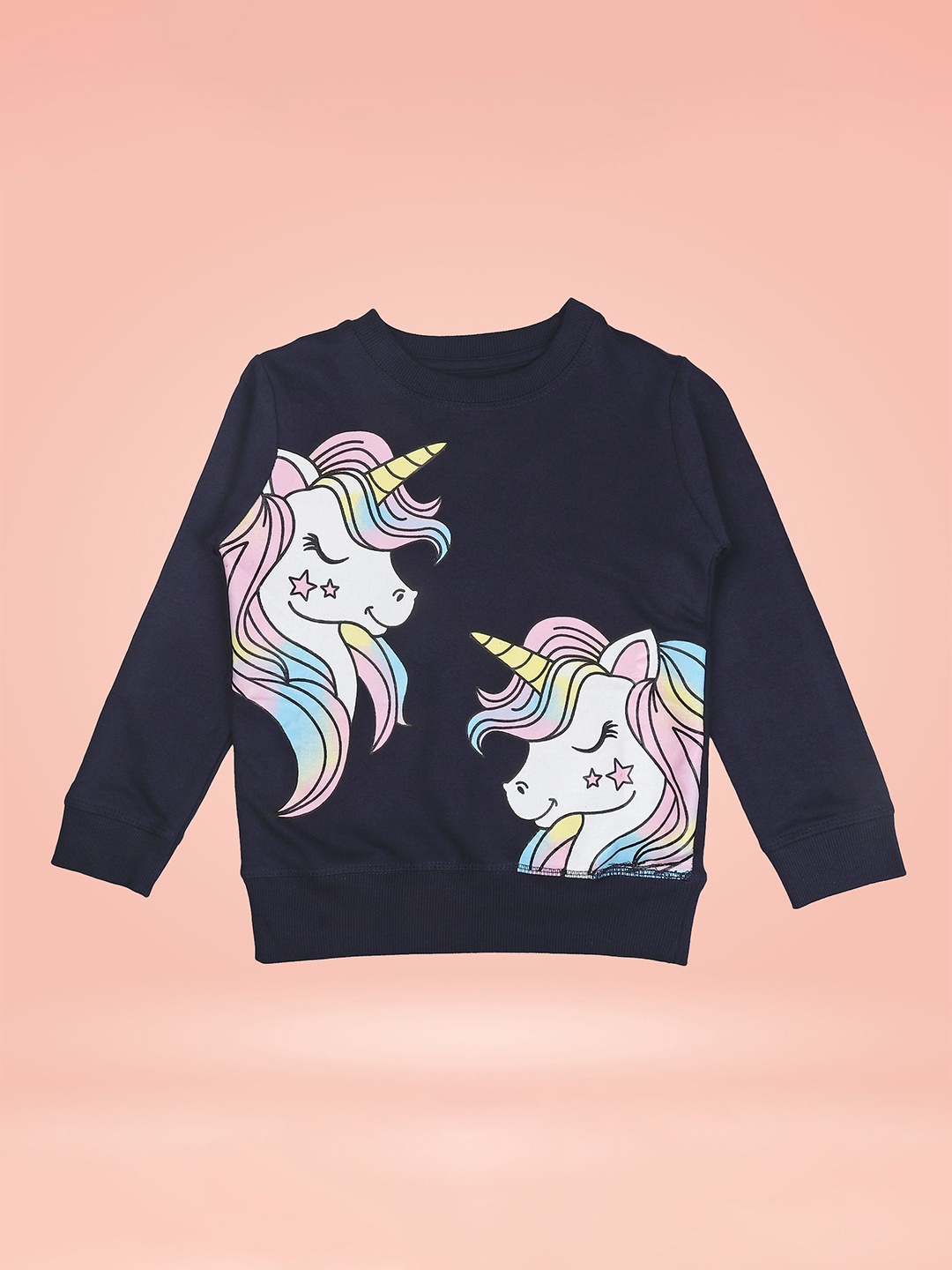 

Arshia Fashions Girls Printed Sweatshirt, Blue