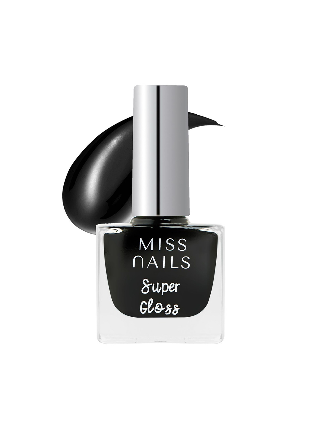 

MISS NAILS Super Gloss Nail Paint - 10 ml - SG36, Black