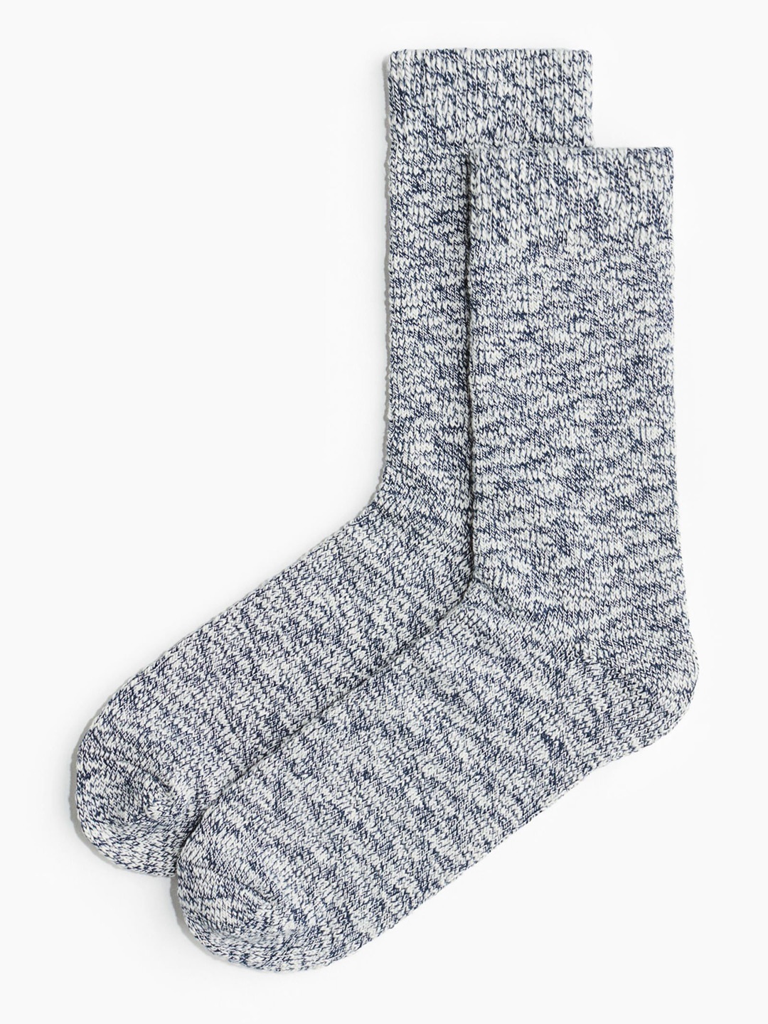 

H&M Men Rib-Knit Socks, Blue