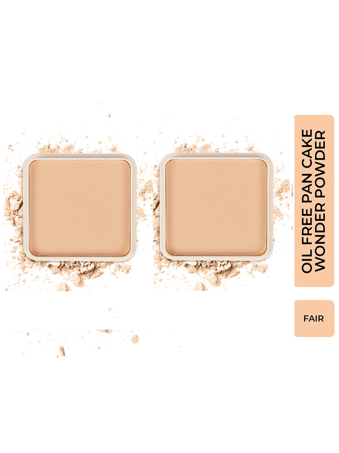 

Half N Half Set of 2 Oil Free Pan Cake Compact Powder - Light Sweep 01, Beige