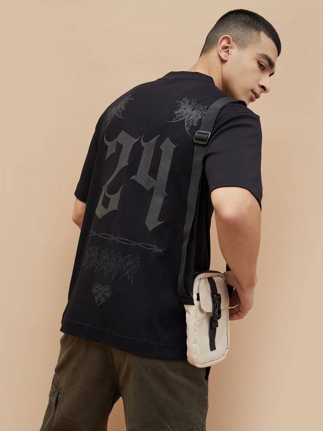 

Forca Men Printed Pockets T-shirt, Black