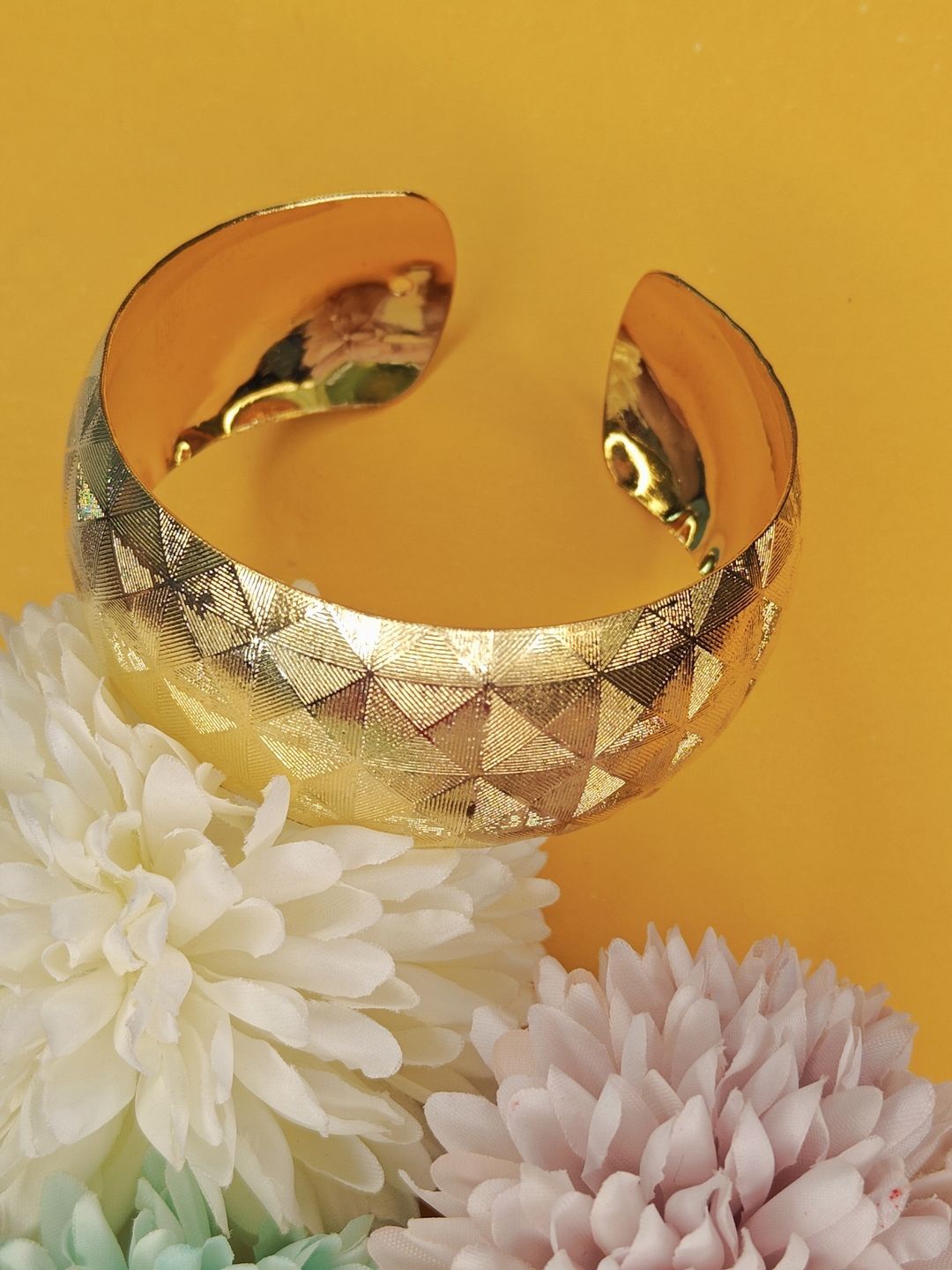 

NVR Girls Handcrafted Gold-Plated Cuff Bracelet