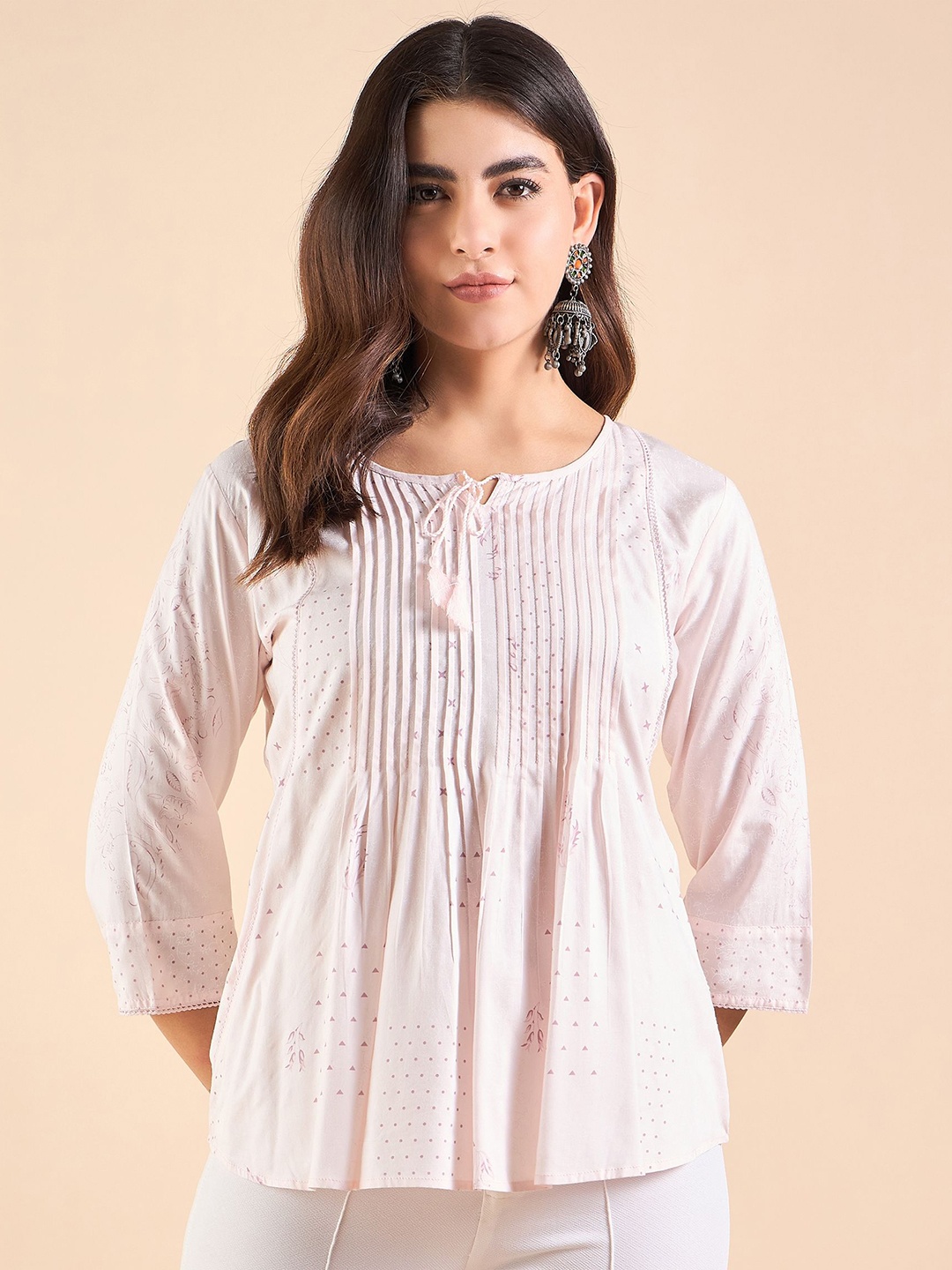 

Anouk Print Top, Mauve