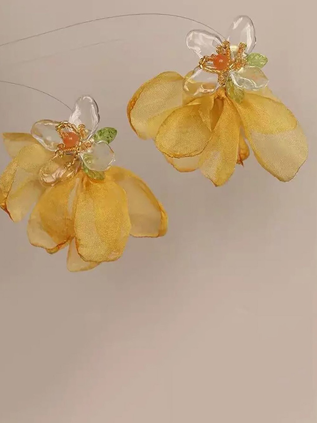 

StyleCast x Revolte Floral Drop Earrings, Yellow