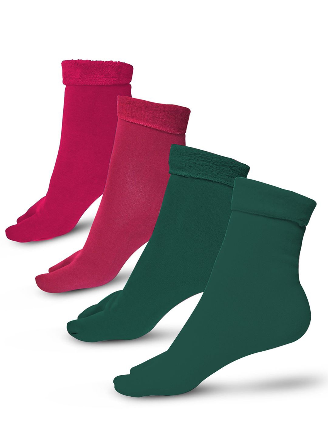 

Adbeni Pack Of 2 Ankle Length Socks, Green