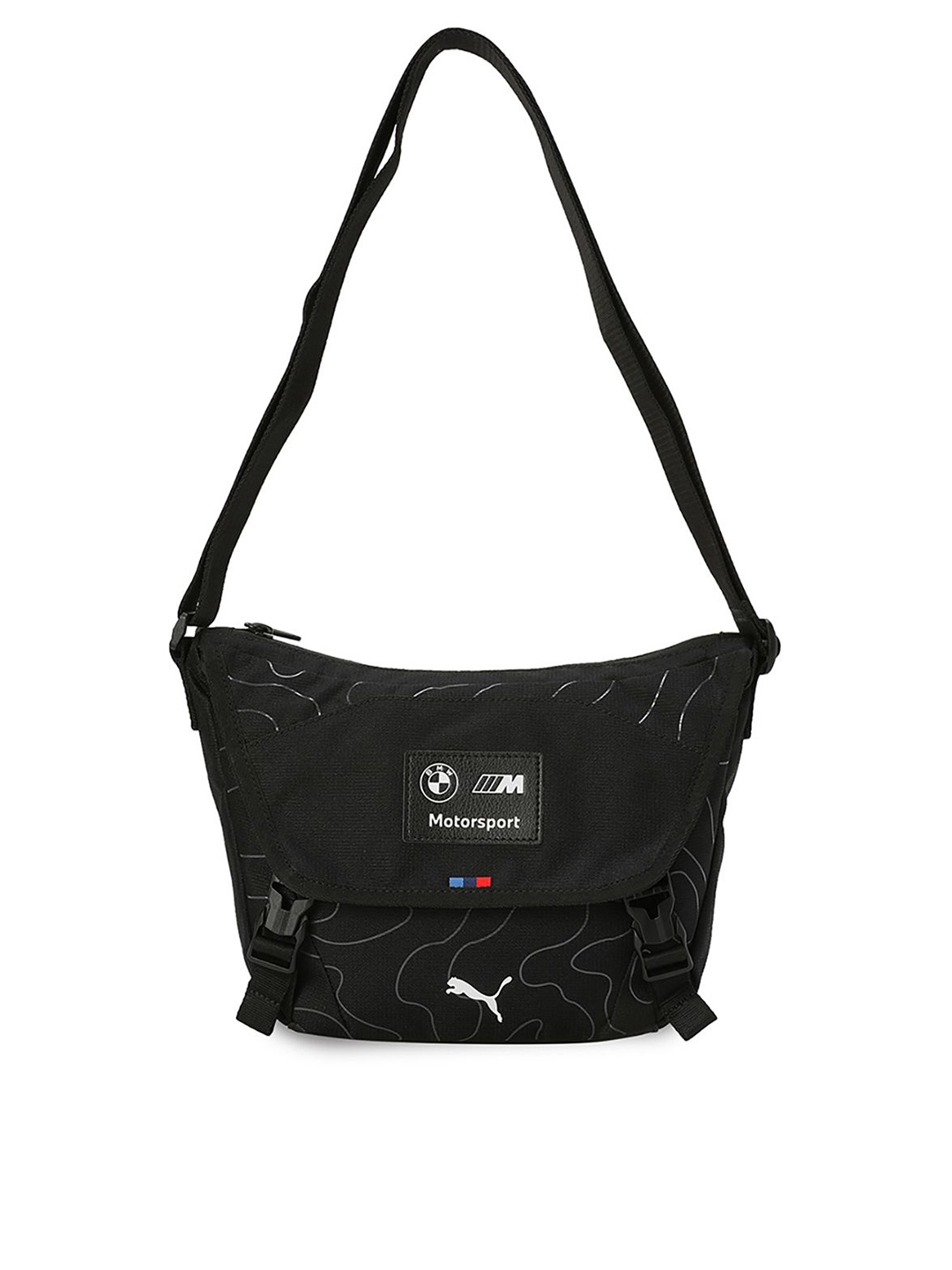

Puma BMW M Motorsport Statement Small Messenger Bag, Black