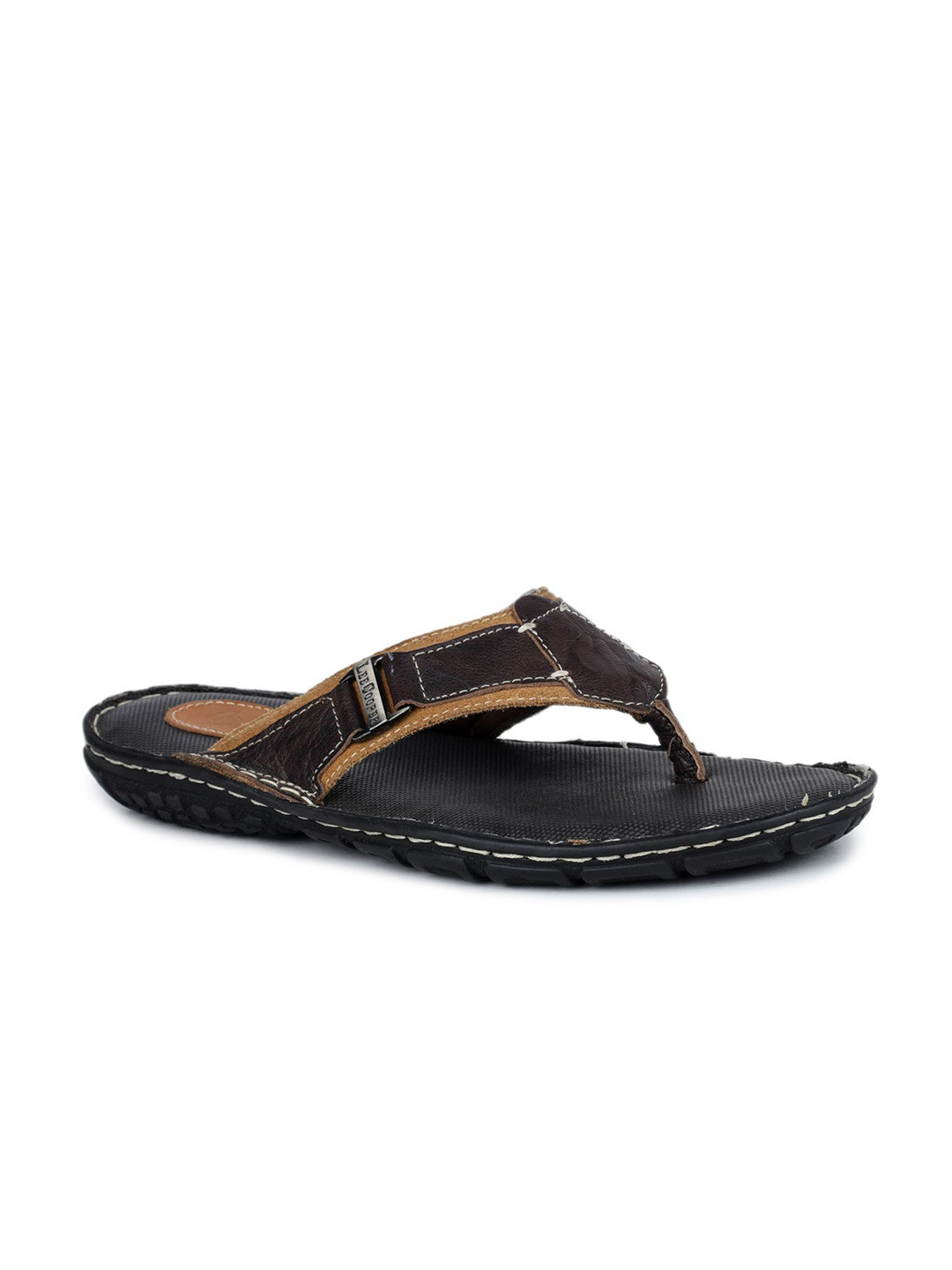 

Lee Cooper Men Leather Comfort Sandals, Brown