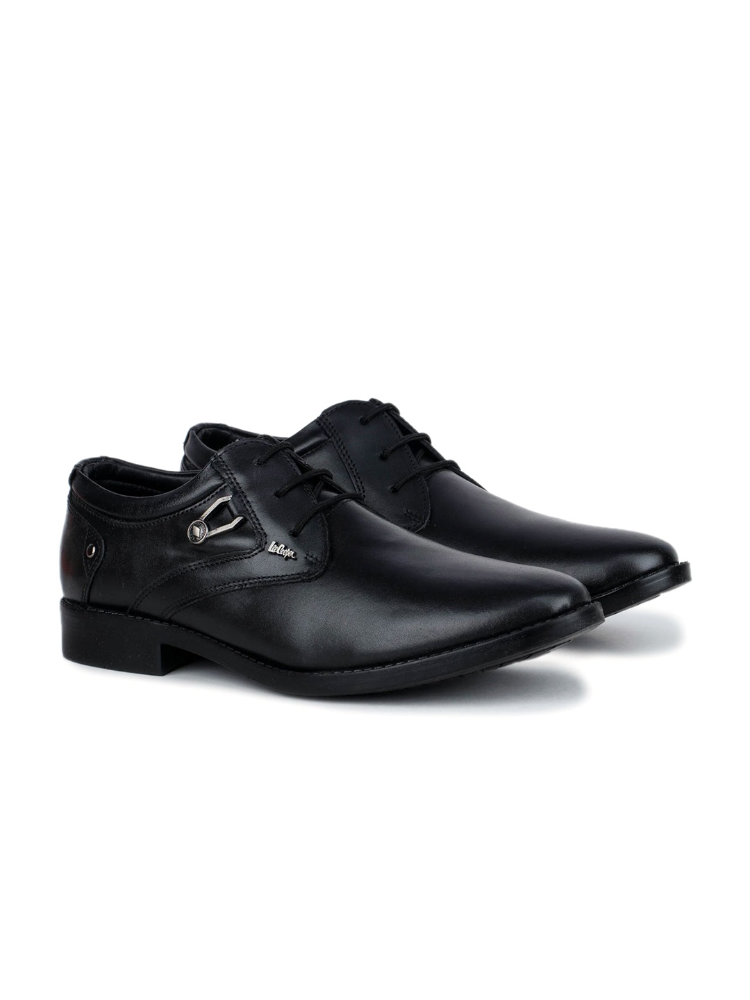 

Lee Cooper Men Leather Formal Derbys, Black