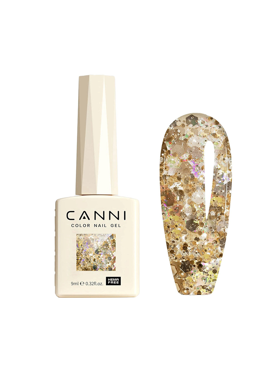 

CANNI Hema Free Gel Nail Polish - 9 ml - Shade 8096, Multi