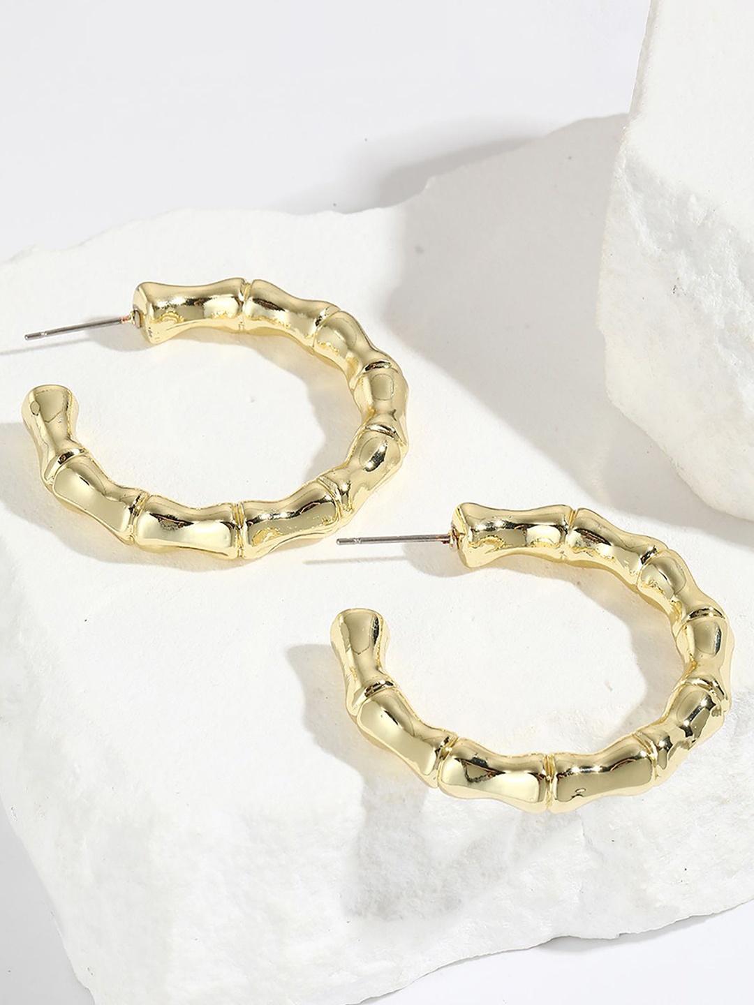 

StyleCast x Revolte Circular Half Hoop Earrings, Gold