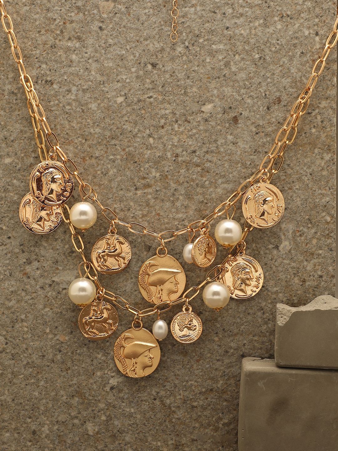 

glitchez Gold-Plated Necklace