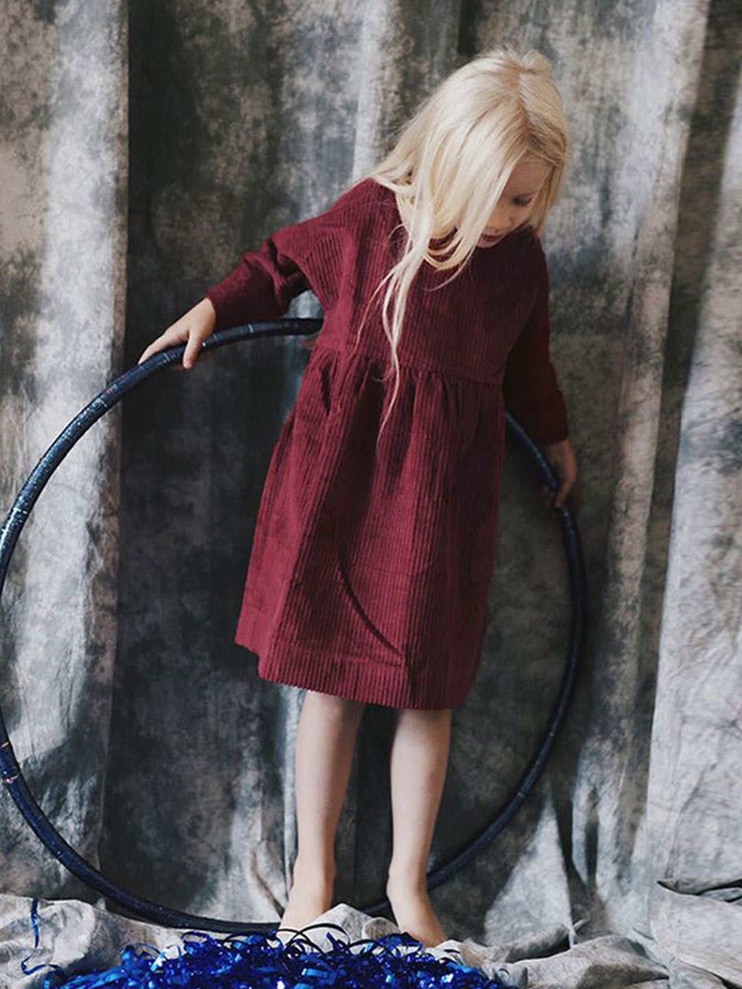 

LULU & SKY A-Line Dress, Burgundy