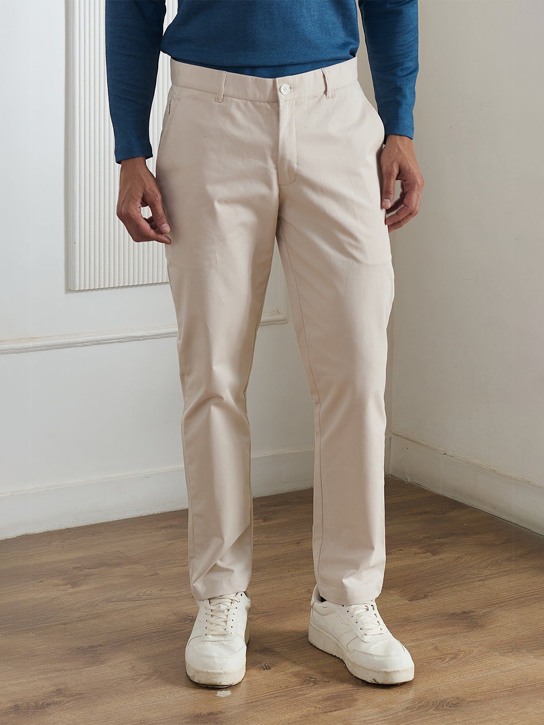 

Beyours Men Trousers, Cream