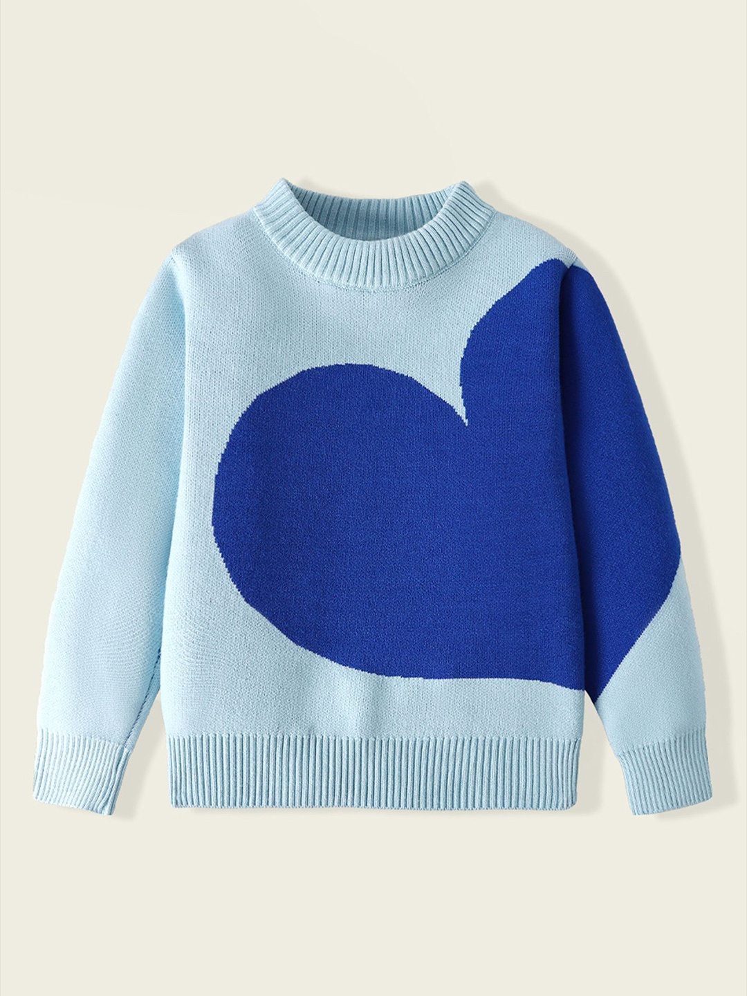 

LULU & SKY Girls Colourblocked Sweatshirt, Blue