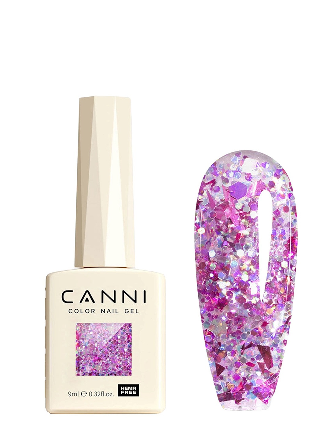 

CANNI Hema Free Gel Nail Polish - 9 ml - Shade - 8074, Purple