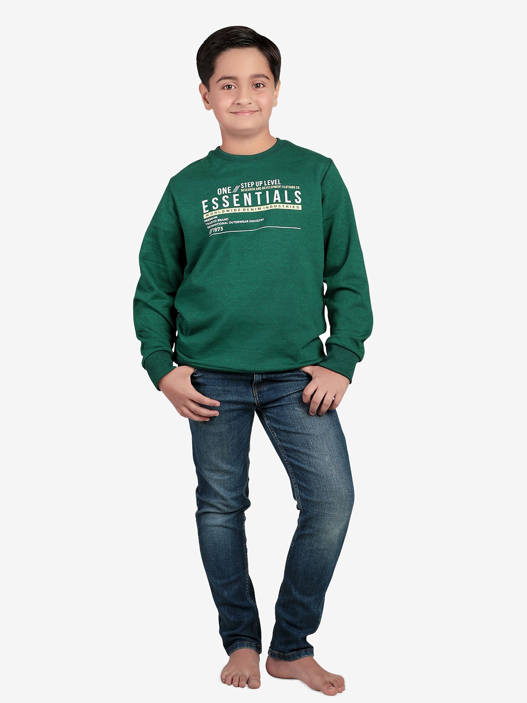 

Bodycare Boys Printed Sweatshirt, Green