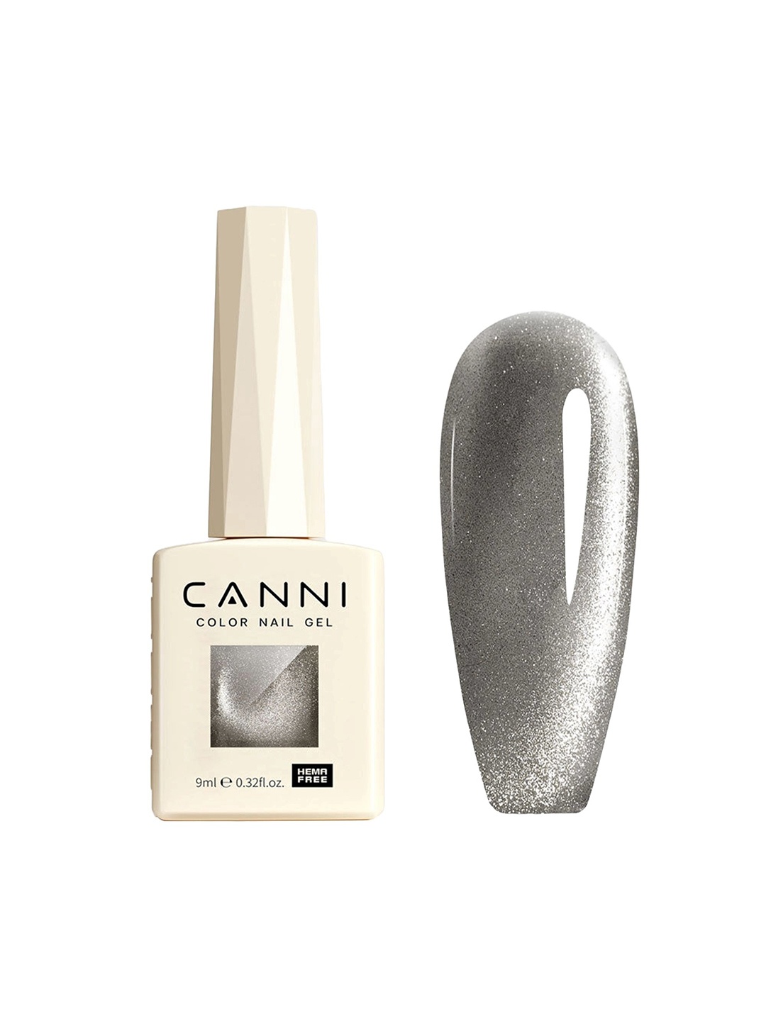 

CANNI Hema Free Gel Nail Polish - 9 ml - Shade 8008, Grey
