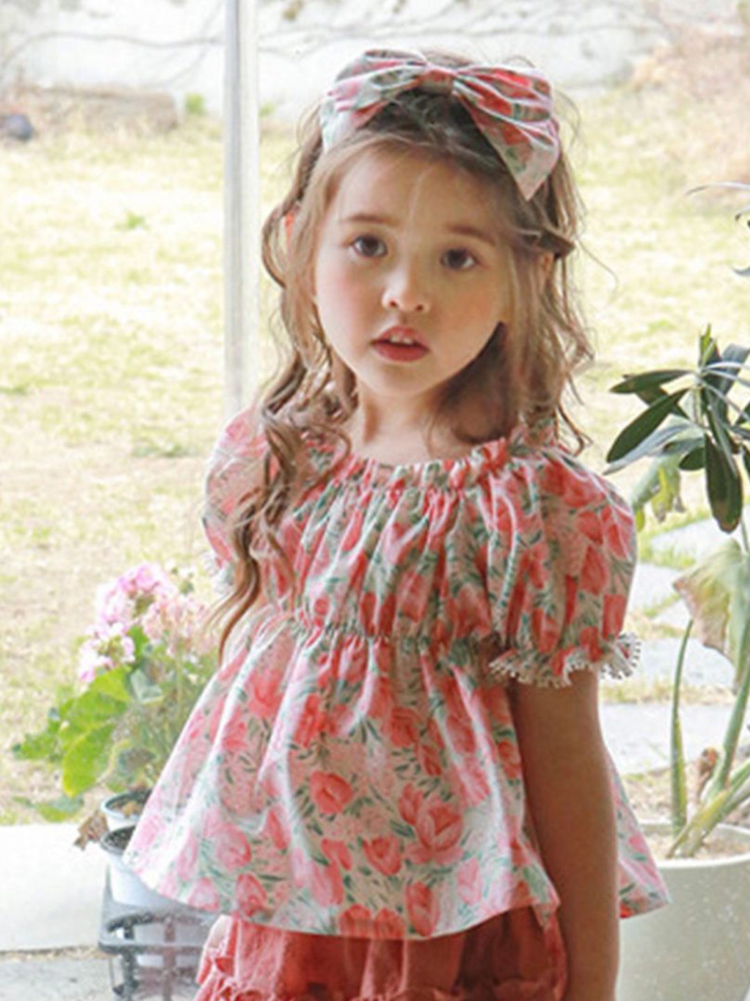 

LULU & SKY Floral Print Top, Pink