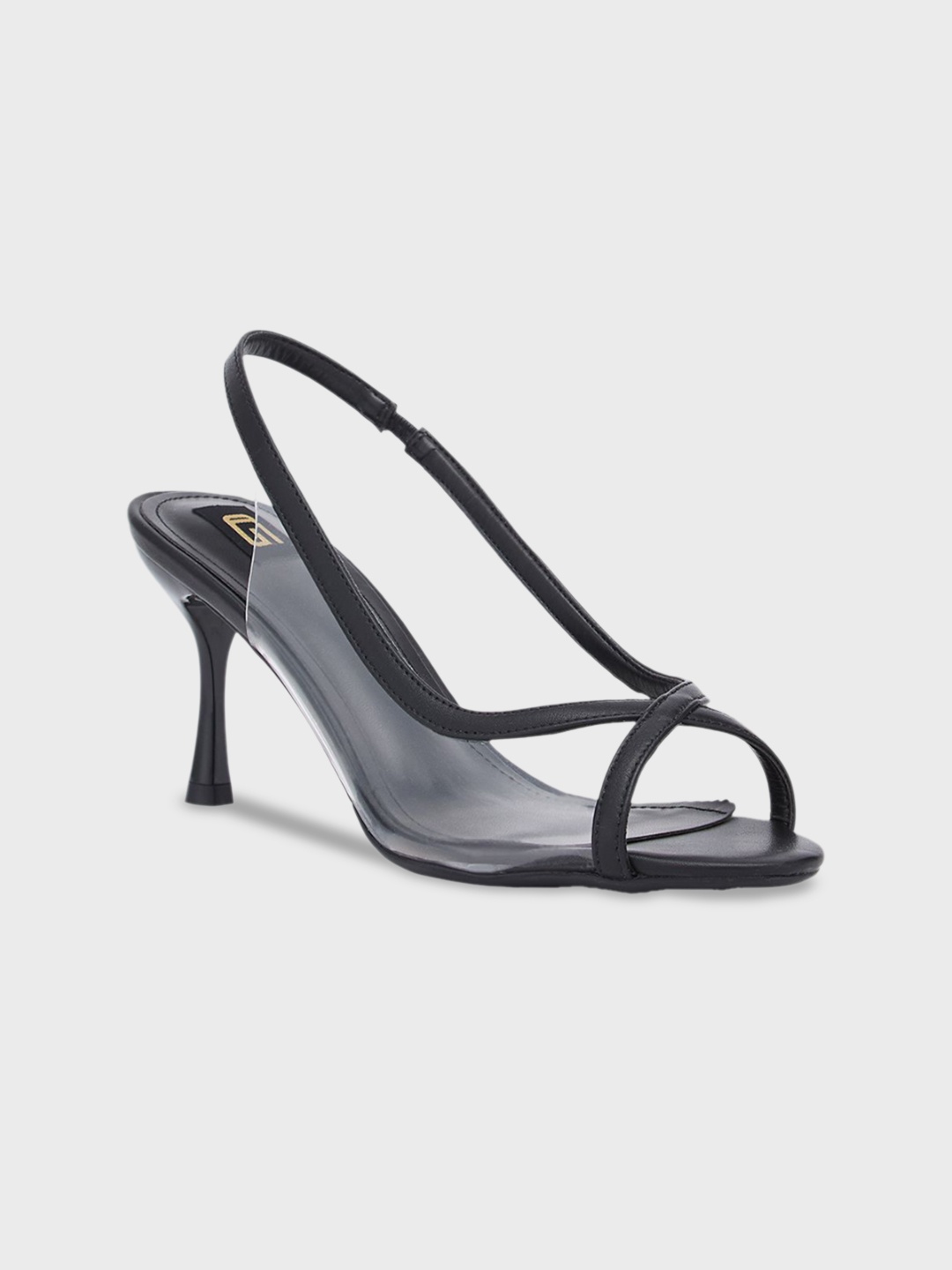 

Sole To Soul Colourblocked Party Slim Heeled Sandals, Black