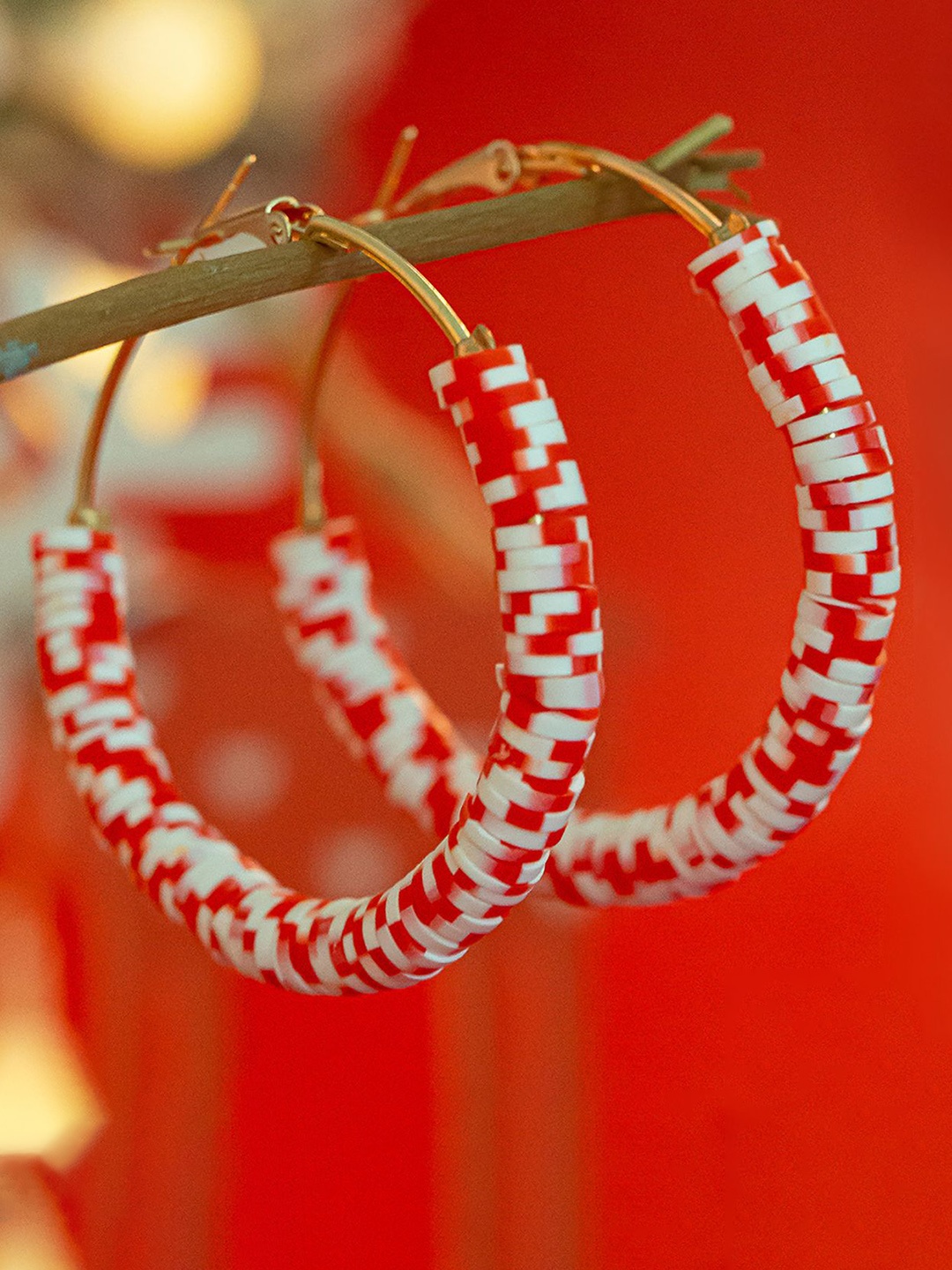 

StyleCast x Revolte Circular Half Hoop Earrings, Pink