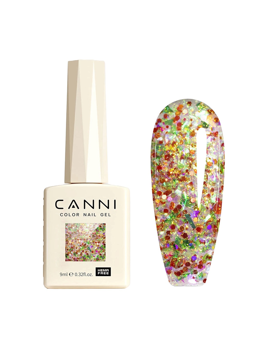 

CANNI Hema Free Gel Nail Polish - 9 ml - Shade 8073, Multi