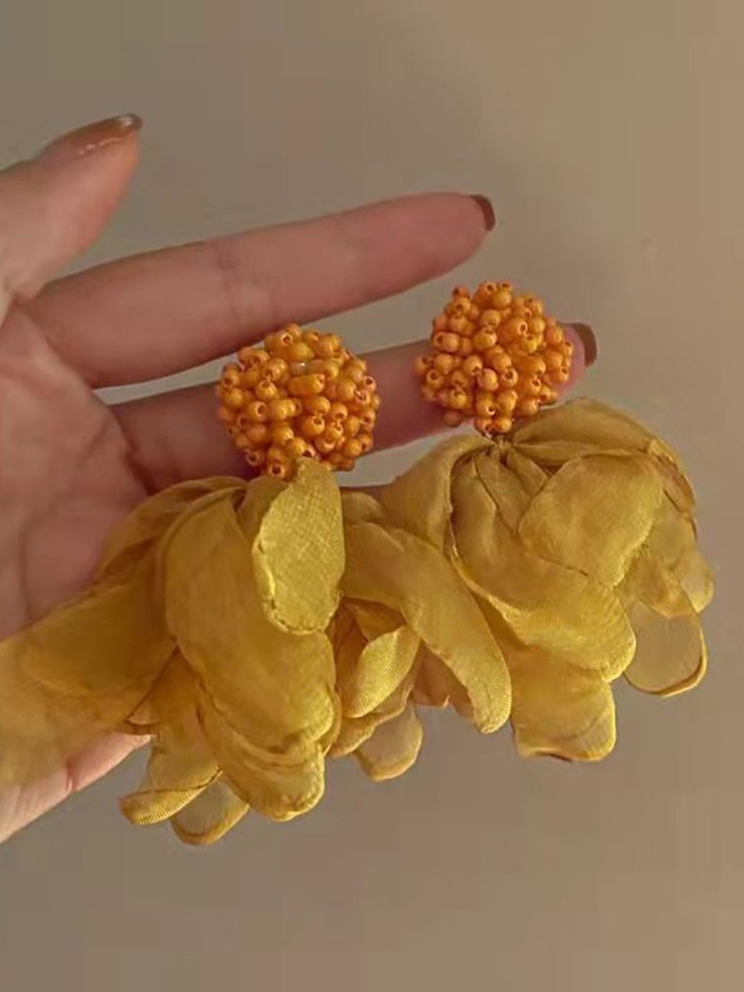 

StyleCast x Revolte Floral Drop Earrings, Yellow