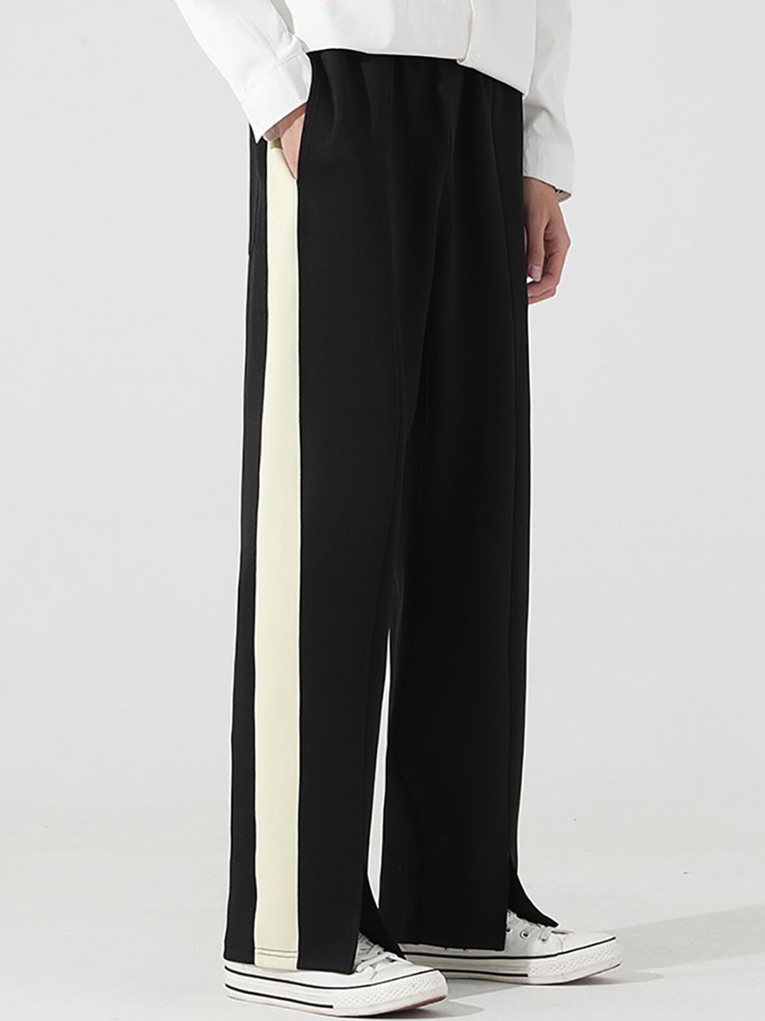 

StyleCast x Revolte Men Easy Wash Trousers, Black