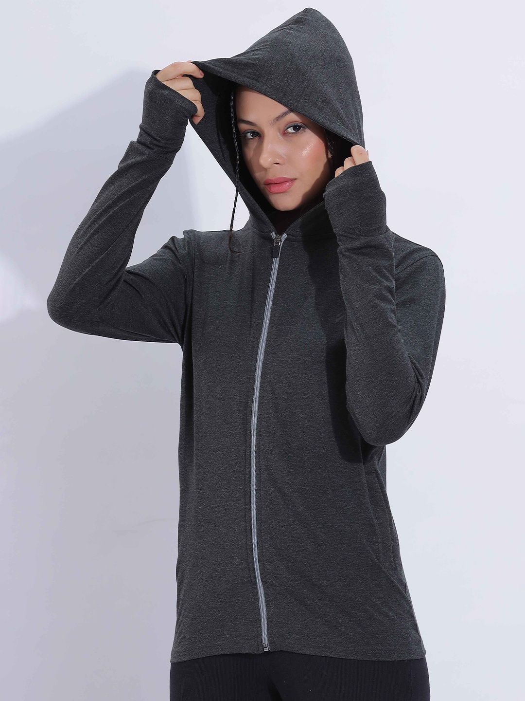 

BLUE TYGA Women without Lightweight Antimicrobial Sporty Jacket, Black